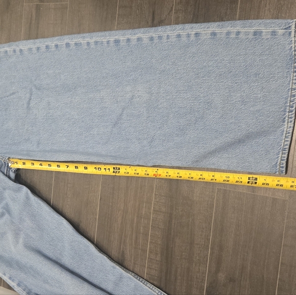 Levi's high loose denim pleated baggy wide leg jeans - Picture 8 of 8